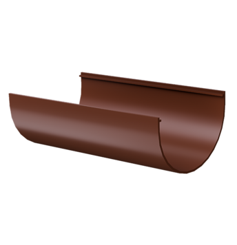 Жёлоб водосточный 2 м Комфорт Светло-коричневый, (RAL 8017)