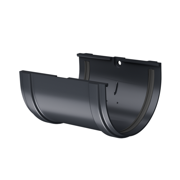 Соединитель желобов Премиум (Premium), графит - 1