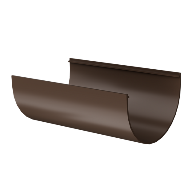 Жёлоб водосточный 3 м Премиум (Premium), шоколад - 1